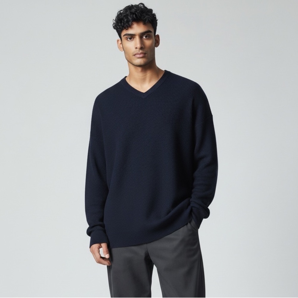Lark and Ro V Neck men’s sweater XXL. Very good condition. Navy.